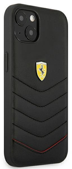 Etui plecki Ferrari Silicone do Apple iPhone 13 Black (3666339026929)