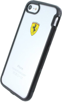 Etui plecki Ferrari Racing Shockproof do Apple iPhone 7/8 Transparent (3700740388518)