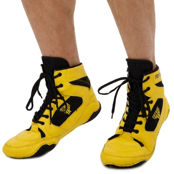 Боксерки Zelart Fistrage Heroe 4171 розмір 45 Yellow-Black