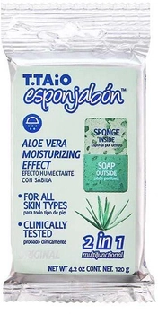 Mydło Esponjabon Soap Sponge 2 In 1 Aloe Vera 120 g (741021001156)