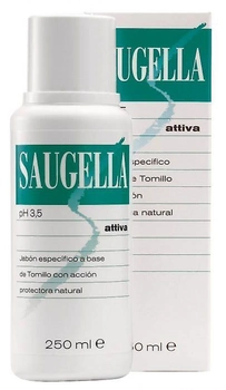 Мило для інтимної гігієни Saugella Attiva Intimate Soap 250 мл (8470003770446)