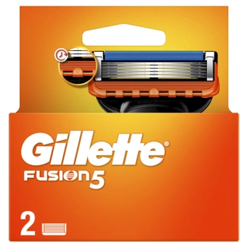 Сменные картриджи для бритья (лезвия) мужские Gillette Fusion5 2 шт (7702018867011) 