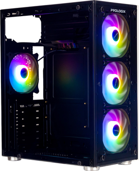 Корпус Prologix E103 Tempered Glass Black