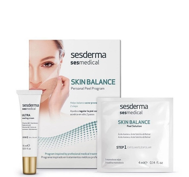 Spersonalizowany program Sesderma przywracający równowagę skórze trądzikowej Sesmedical Skin Krem 15 ml + 4 chusteczki (8429979434579)