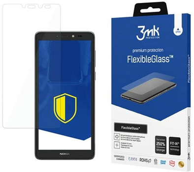 Захисне скло 3MK FlexibleGlass для Nokia C2 2nd Edition (5903108466868)