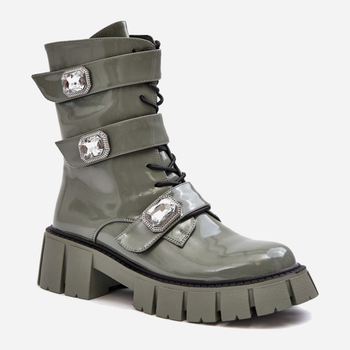 Жіночі черевики високі S.Barski MR870-61 39 Зелені (5905677936995)