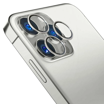 Szkło hartowane 3MK Lens Protection Pro na aparat iPhone 13 Pro/13 Pro Max z ramką montażową (5903108452373)