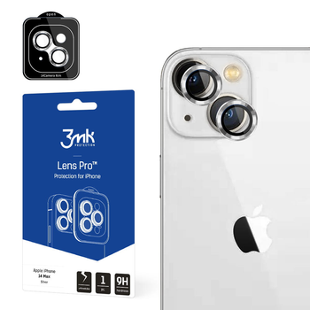 Szkło hartowane 3MK Lens Protection Pro na aparat iPhone 14 Plus z ramką montażową (5903108482707)