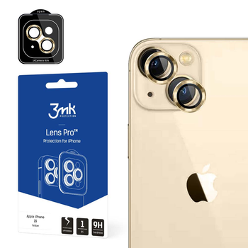 Szkło hartowane 3MK Lens Protection Pro na aparat iPhone 15 z ramką montażową (5903108528610)