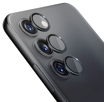 Szkło hartowane 3MK Lens Protection Pro na aparat Samsung Galaxy S23 5G z ramką montażową (5903108498401)
