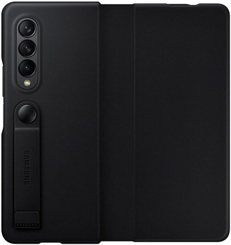 Чохол-книжка Samsung Leather Flip Cover для Galaxy Z Fold 3 Чорний (8806092632950)