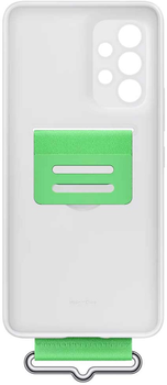 Etui plecki Samsung Silicone Cover Strap do Galaxy A53 5G White (8806094237665)