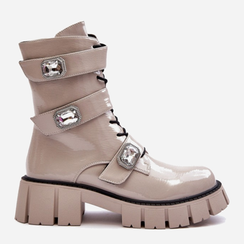 Жіночі зимові черевики високі S.Barski MR870-61 41 Світло-сірі (5905677937312)