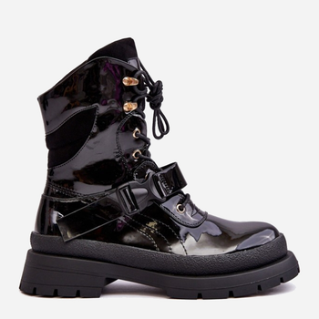 Жіночі зимові черевики високі Nahili 39 Чорні (5905677943740)
