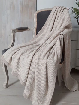 Плед BETIRES BRITTANY BEIGE (50% шерсть 25% вискоза 25% полиамид) 130x170