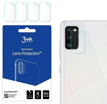 Zestaw szkieł hartowanych 3MK Lens Protect do aparatu Samsung Galaxy A41 4 szt (5903108277235)