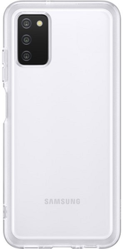 Etui plecki Samsung Soft Clear Cover do Galaxy A03s Transparent (8806092752986)