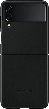 Etui z klapką Samsung Flap Leather Cover do Galaxy Z Flip 3 Black (8806092632974)