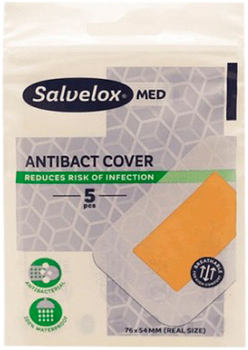 Plastry Salvelox Apos Maxi Cover Antibacterial 5U (7310806583656)