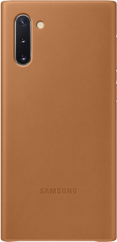 Etui plecki Samsung Leather Cover do Galaxy Note 10 Camel (8806090027741)