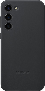 Etui plecki Samsung Leather Cover do Galaxy S23 Plus Black (8806094770391)