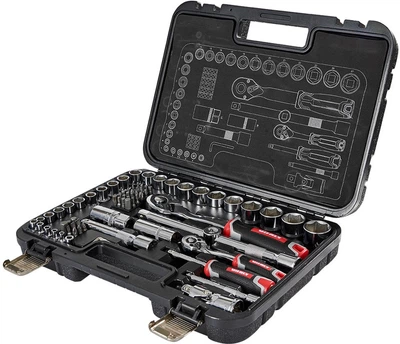 Набор головок торцевых Vitals Master 1/4" и 1/2" 73 предмета (186166W)