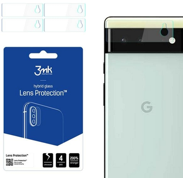 Zestaw szkieł hartowanych 3MK Lens Protection na aparat Google Pixel 6 5G 4 szt (5903108447683)