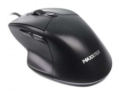 Мышь Maxxter Mc-6B01 оптическая, 6 кнопки, 2400 DPI, USB, Black