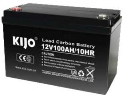 Карбоновый Аккумулятор Kijo JPC 100 Ач 12В герметичный свинцово-углеродный