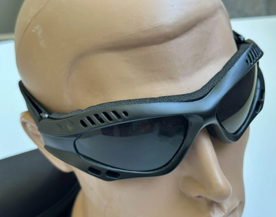 Тактическая маска - очки Tactic баллистическая маска revision защитные очки со сменными линзами Черный (tac-mask-black)