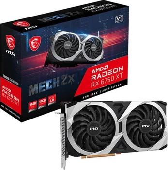 Відеокарта AMD Radeon RX 6750 XT 12GB GDDR6 Mech 2X V1 MSI (Radeon RX 6750 XT MECH 2X 12G V1)