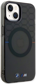 Etui plecki BMW MagSafe Pattern do Apple iPhone 14 Grey (3666339122188)