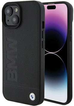 Etui plecki BMW MagFase Signature Imprint do Apple iPhone 14 Black (3666339072186)