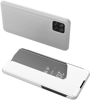 Etui z klapką Anomaly Clear View do Samsung Galaxy A22 LTE Silver (5903919069289)