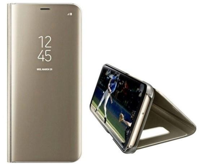 Etui z klapką Anomaly Clear View do Samsung Galaxy A22 LTE Gold (5903919069272)