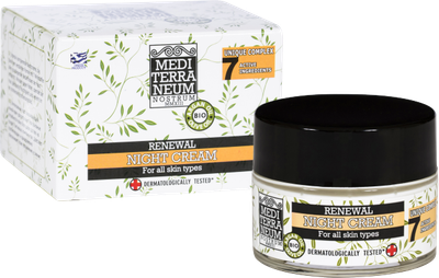 Крем для лица ночной с оливковым маслом Mediterraneum Nostrum RENEWAL NIGHT 50 ml