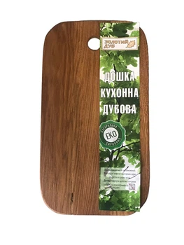Дошка кухонна овальна 35x20см. ДУБ