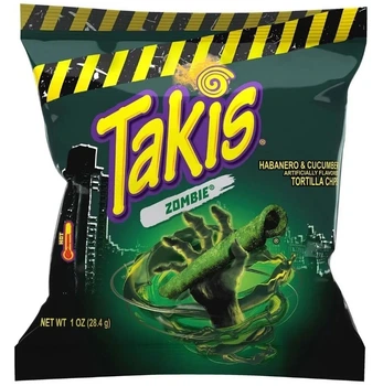 Чипсы Takis Rolls Zombie Habanero & Cucumber Tortilla Chips 28.4г