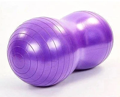 Мяч для фитнеса Peanut 45х90 см фиолетовый (фитбол орех-арахис) EasyFit 000310202