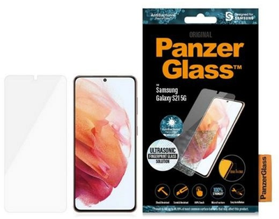 Захисне скло Panzer Glass E2E Microfracture для Samsung Galaxy S21 SM-G991 антибактеріальне