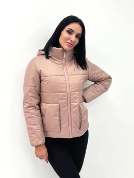 Демисезонная женская куртка Fashion с синтепоном 50/52 фрезовый