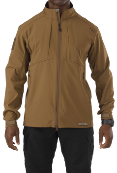 Куртка тактическая для штормовой погоды 5.11 Tactical Sierra Softshell 78005 S Battle Brown (2000980359240)