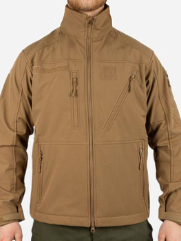 Куртка тактическая демисезонная софтшелл MIL-TEC SOFTSHELL JACKET SCU 10864019 XL Coyote (2000980401161)