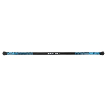 Палка гимнастическая бодибар трехсекционный Zelart Body Bar 9994-4 вес 4кг Black-Blue