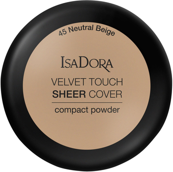 Пудра IsaDora Velvet Touch Sheer Cover 45 Neutral Beige 10 г (7317852149454)