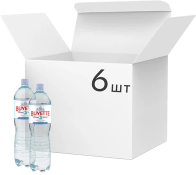 Упаковка слабогазированной воды Buvette Vital 1.7 л х 6 шт (4820115402911)