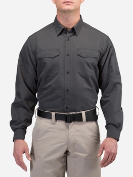 Тактическая рубашка 5.11 Tactical Fast-Tac Long Sleeve Shirt 72479-018 3XL Charcoal (2000980594887)