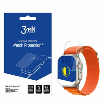 Szkło ochronne 3MK Flexible Glas do Apple Watch Ultra 3 szt (5903108491198)