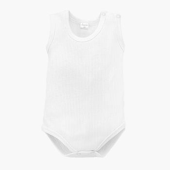 Боді дитяче Pinokio Lovely Day White Body Sleeveless 92 см White Stripe (5901033312496)