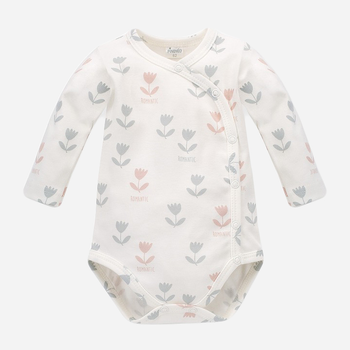 Боді для малюка Pinokio Romantic Buttoned Bodysuit 56 см Ecru-Print (5901033288005)